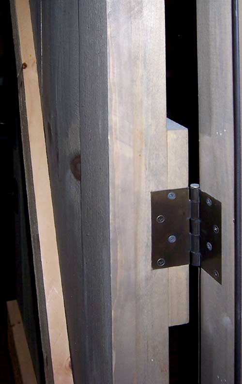 Side of Custom Made Wooden Door